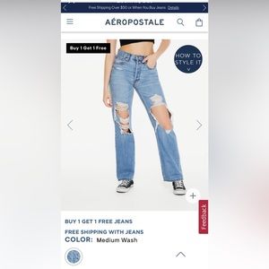 Aeropostale 90s jeans